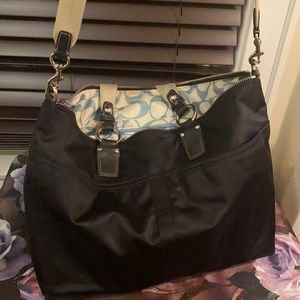 Black large Coach business or casual wear